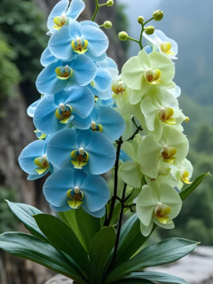 Diamond Painting Zwei-Farben Orchidee
